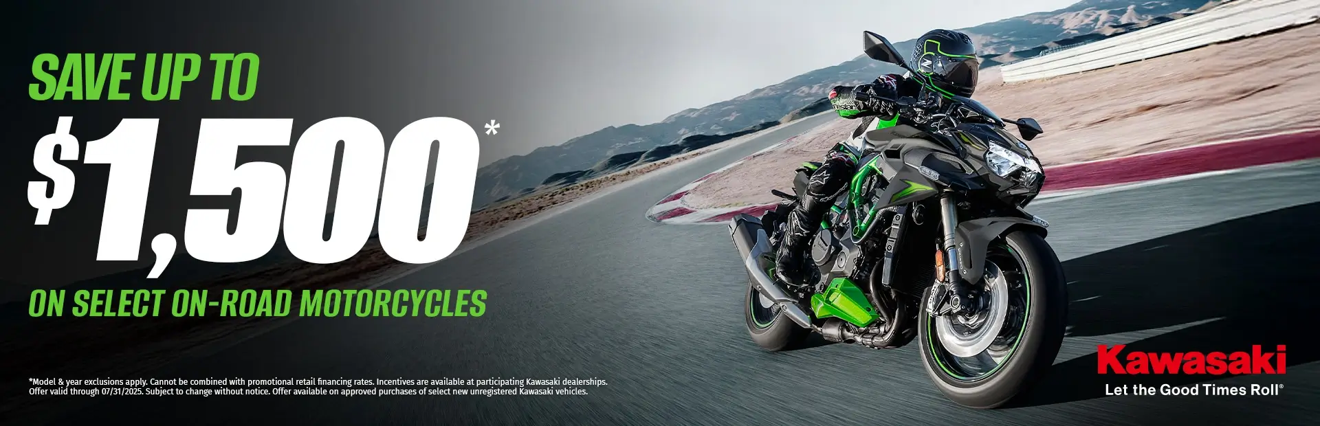 Kawasaki Motorcycle Offer