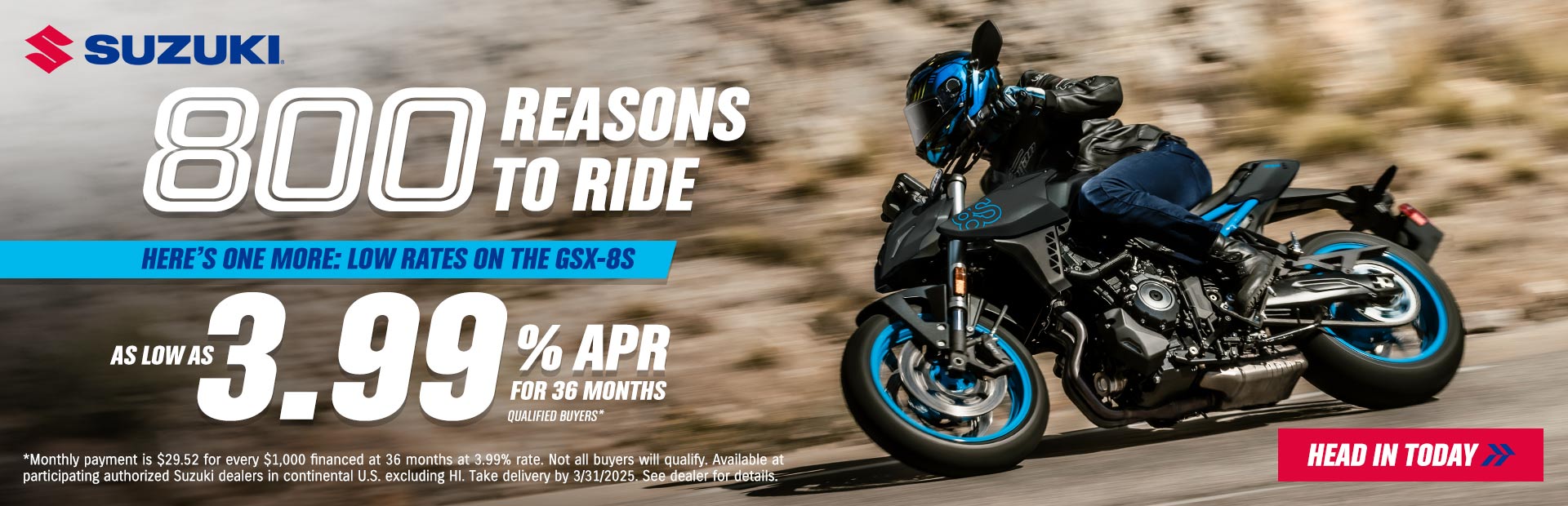 Suzuki Motorcycle Financing Offer